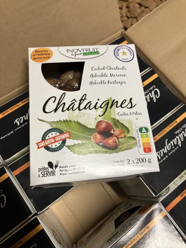 Châtaignes sous vide,2x200grs